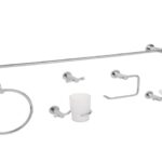 JUEGO DE 6 ACCESORIOS PARA BAÑO ACABADO CROMO, FOSET ELEMENT   49681
