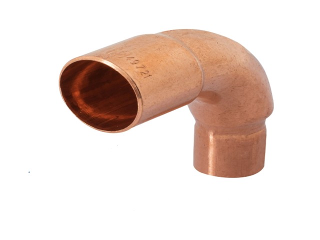 CODO 90° REDUCCIÓN DE COBRE DE 3/4′ X 1/2′, FOSET   49721