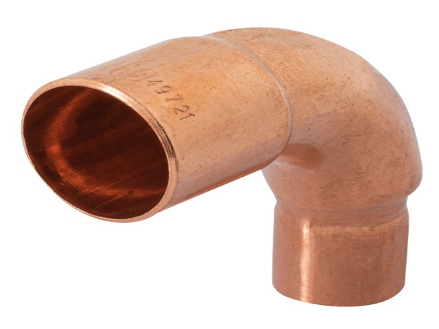 CODO 90° REDUCCIÓN DE COBRE DE 3/4′ X 1/2′, FOSET   49721