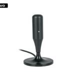 ANTENA INTERIOR PARA TV HD, BASE MAGNÉTICA, 26 DB VOLTECK  49775