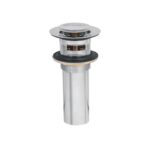 CONTRA PARA LAVABO, CON REBOSADERO, SISTEMA PUSH, CROMO   49984