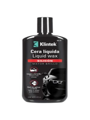CERA LÍQUIDA DE SILICÓN PARA AUTO, 473 ML, KLINTEK   57088