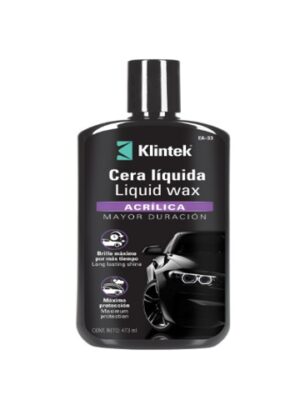 CERA LÍQUIDA ACRÍLICA PARA AUTO, 473 ML, KLINTEK    57090