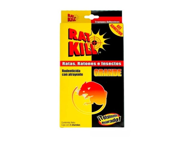 CHAROLA P/RATA RAT-KILL CON 2 PZAS    R-222