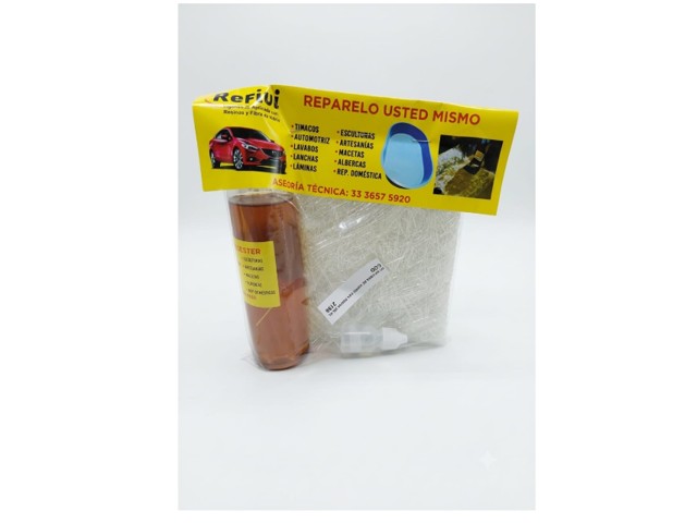 KIT DE FIBRA DE VIDRIO CON RESINA 250 ML.   2196