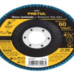 DISCO LAMINADO 4-1/2', GRANO 60 CENTRO 7/8', FIBRA, PRETUL   22351