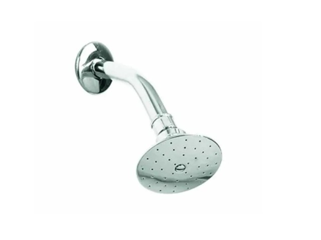 REGADERA CON BRAZO DE HIERRO Y CHAPETON A.I. CROMO F-3002-B    3002B