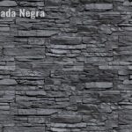 FACHALETA DE PIEDRA APILADA NEGRA, CAJA CON 1 M2    3086