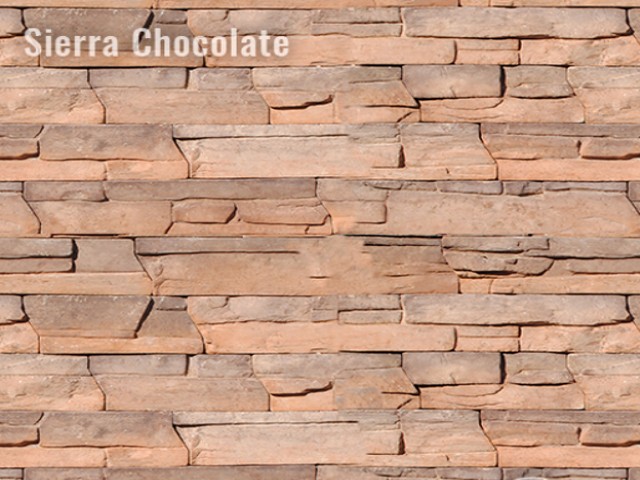 FACHALETA DE PIEDRA SIERRA CHOCOLATE, CAJA CON 1 M2   3088