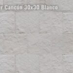 FACHALETA DE PIEDRA INTERCANCUN BLANCO 30 X 30 CM, CAJA   3119