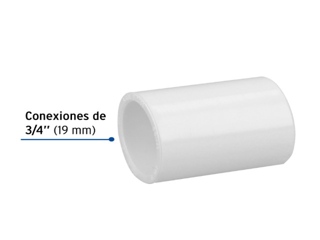 COPLE 3/4 PVC HIDRAULICO CÉDULA 40 FOSET 45418 - Image 2