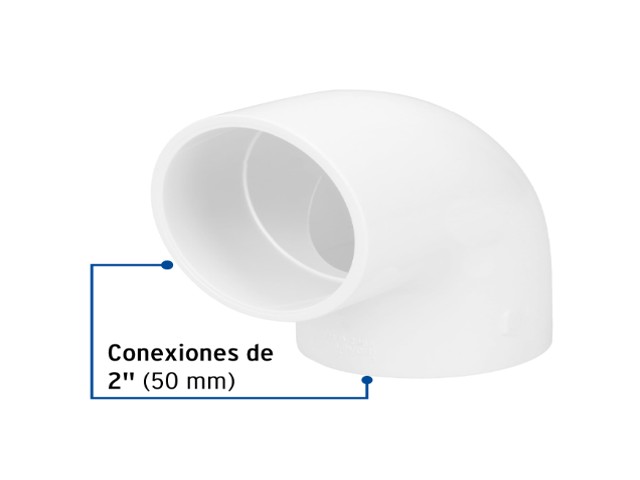 CODO 90° DE PVC DE 2', FOSET 45525 - Image 2
