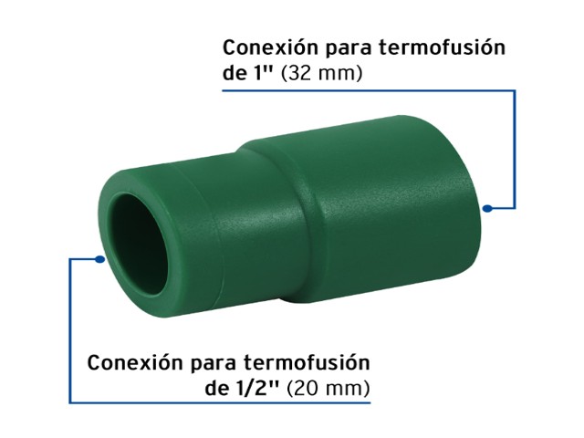 REDUCCIÓN 1" X 1/2 DE PPR FOSET 49823 - Image 2