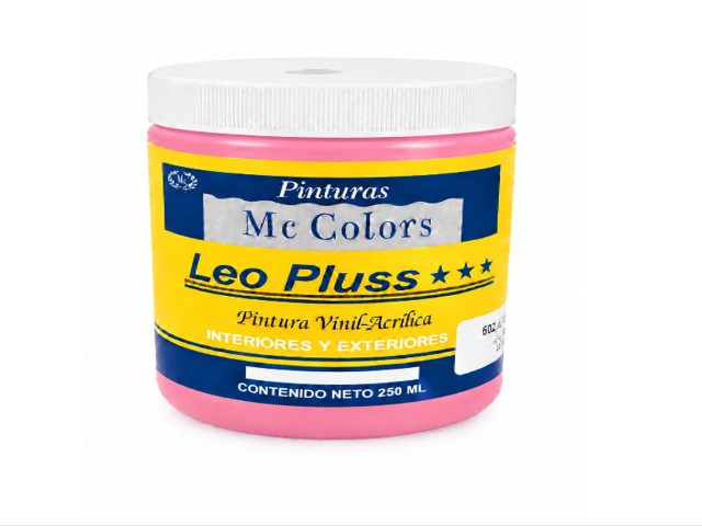 VINILICA COLOR ROSA MEXICANO 1/4 LT.LEO PLUS   6131/4
