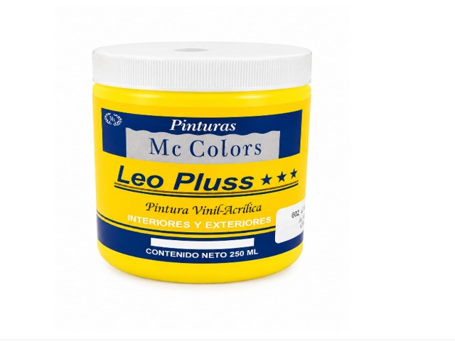 VINILICA COLOR AMARILLO CANARIO 1/4 LT. LEOPLUS   6151/4