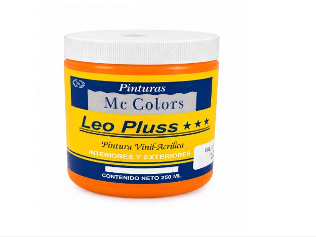 VINILICA COLOR NARANJA 1/4 LT. LEOPLUS    6161/4