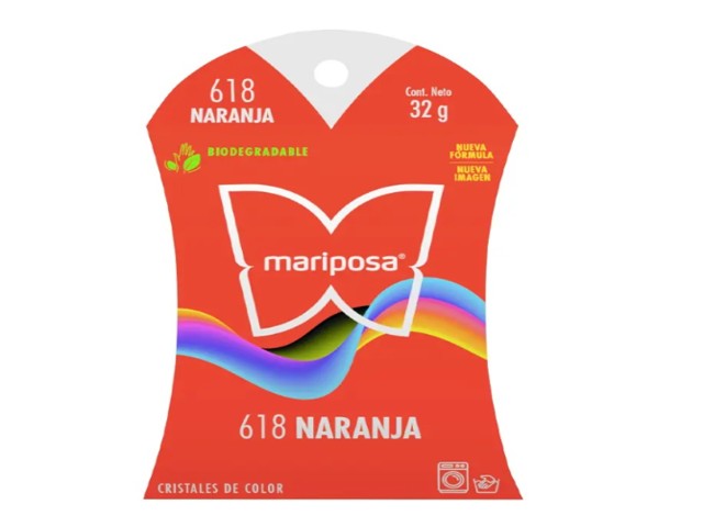 COLORANTE MARIPOSA COLOR `NARANJA` 618
