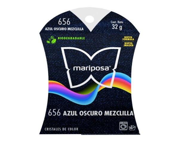 COLORANTE MARIPOSA COLOR `AZUL OSCURO MEZCLILLA` 656