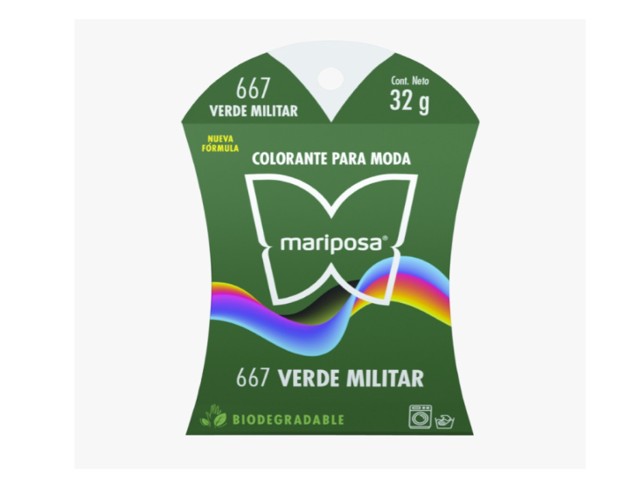 COLORANTE MARIPOSA COLOR `VERDE ULTRAMAR` 667