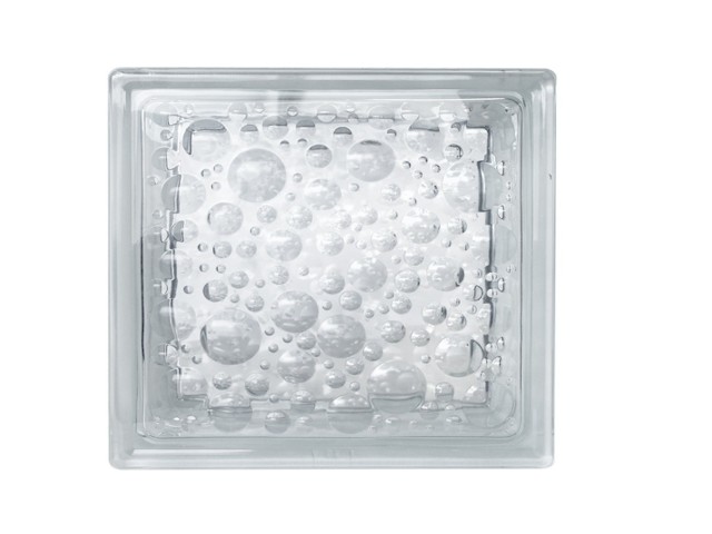 VIDRIO BLOCK TRANSPARENTE BURBUJA 19 X 19    BURBUJA