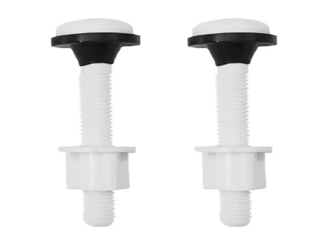 JGO DE TORNILLOS WC PLASTICO 3/8 PARA ACOPLAR   JTPW