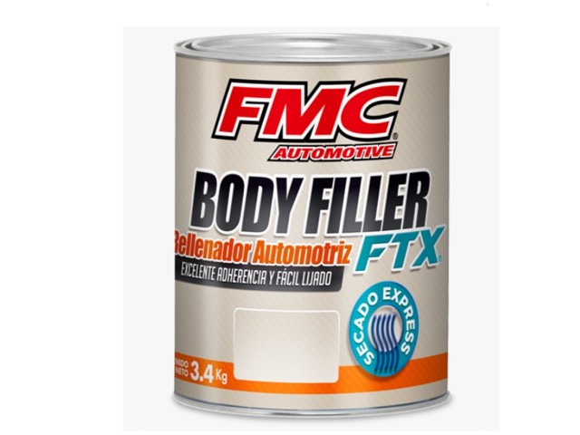 GALON DE PASTA AZUL 3.4 KG. BODY FILLER FTX RELLENADOR   P048114