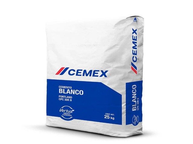 SACO DE CEMENTO BLANCO 25 KG. CEMEX  BLANCO