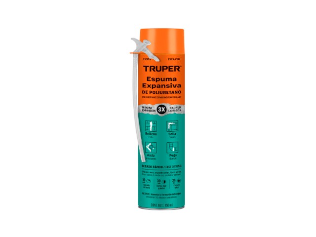 ESPUMA EXPANSIVA DE POLIURETANO, 750 ML, TRUPER    15305