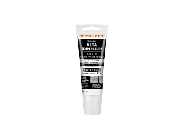 SELLADOR DE SILICÓN NEGRO RTV PARA ALTAS TEMPERATURAS, 85 G    17567