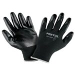 GUANTES DE NYLON RECUBIERTOS DE NITRILO, CH, PRETUL    20026