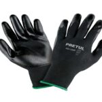 GUANTES DE NYLON RECUBIERTOS DE NITRILO, M, PRETUL    20027