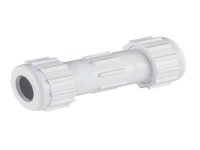 COPLE DE COMPRESIÓN PVC DE 1′, FOSET   43842