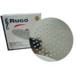 REGADERA REDONDA 6" DE ACERO INOXIDABLE ACABADO ESPEJO RUGO  44URA