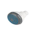 REGADERA REDONDA DE ABS 2-1/2' GRIS-BLANCA SIN BRAZO, BASIC    48294