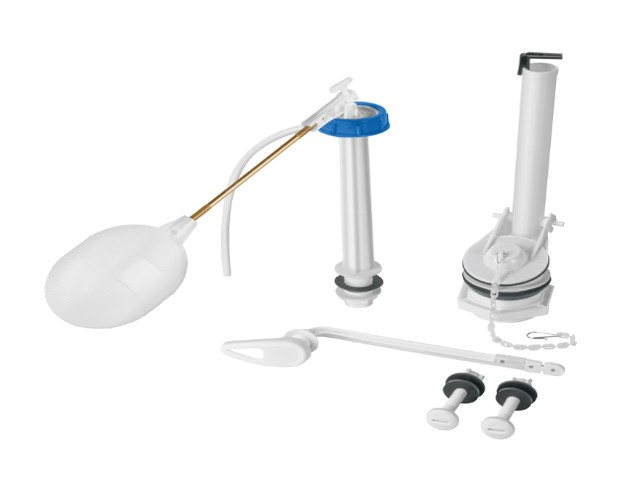 JUEGO ACCESORIOS PARA WC, 2′ CON FLOTADOR TRADICIONAL, BASIC   49326